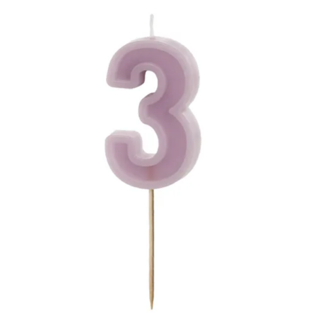 Candelina 10.5cm Lilla "Violet" N.3 Lilla "Violet" 10.5cm