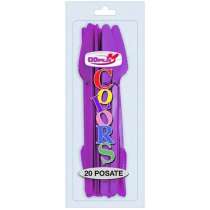 Coltelli Viola 20pz Dopla Colors Coordinati e Tavola Pasqua
