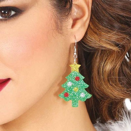 Orecchini Pendenti Albero di Natale Accessori Persona Natale e Capodanno