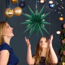 Palloncino in Foil 20" Stella 3D Verde "Star" Stelle 3D