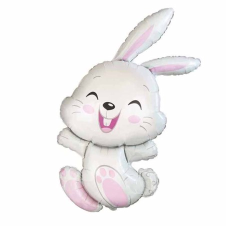 Palloncino in Foil 14" Mini Shape Coniglio "Rabbit" Animali (Fattoria e Domestici)