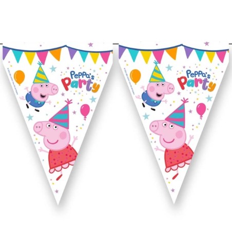 Festone Bandierina Peppa Pig "Peppa's Party" 3mt Peppa Pig