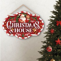 Cartello Natalizio "Christmas House" Addobbi Natale e Capodanno