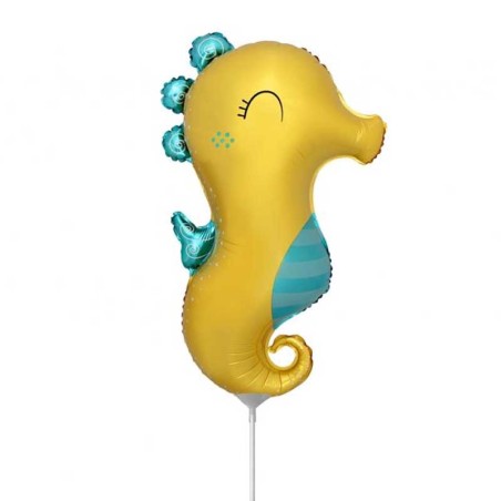Palloncino in Foil 14" Mini Shape Cavalluccio Marino Pesci e Mare