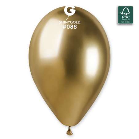 Palloncino in Lattice 13" GB120 Oro "Shiny Gold 088" 6pz Palloncini Shiny/Chrome