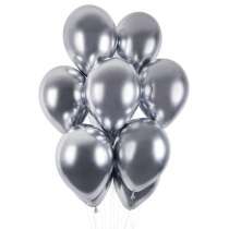 Palloncino in Lattice 19" GB150 Argento "Shiny Silver 089" 3pz Palloncini Shiny/Chrome