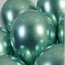 Palloncino in Lattice 13" GB120 Verde "Shiny Green 093" 5pz Palloncini Shiny/Chrome