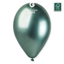 Palloncino in Lattice 13" GB120 Verde "Shiny Green 093" 5pz Palloncini Shiny/Chrome