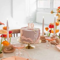 Candelina 10.5cm Rosa Gesso "Dusty Rose" N.0 Rosa Gesso "Dusty Rose" 10.5cm