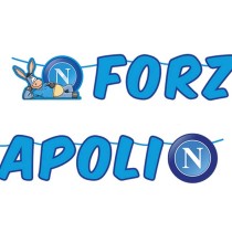 Festone Decorativo "Forza Napoli" 6mt Napoli