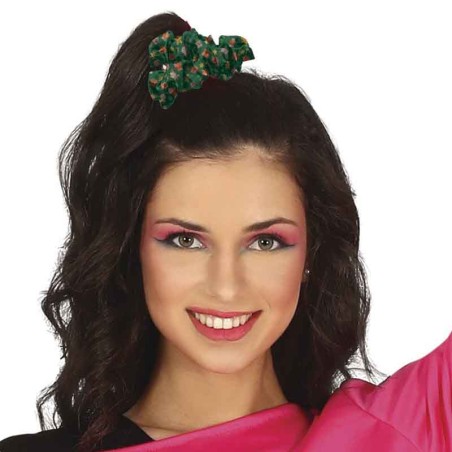 Scrunchie per Capelli Natalizio Verde Accessori Persona Natale e Capodanno