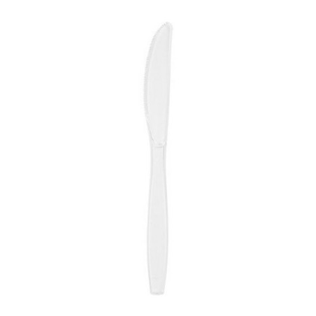 Coltello di Plastica Riutilizzabile Trasparente 24pz Posate di Plastica