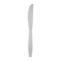 Coltello di Plastica Riutilizzabile Argento 24pz Posate di Plastica