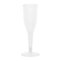 Flute con Gambo Corto Trasparente 8pz Calici Flute