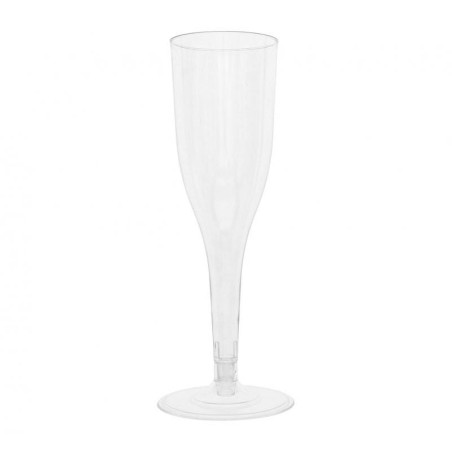Flute con Gambo Corto Trasparente 8pz Calici Flute