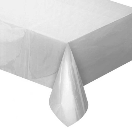 Tovaglia di Plastica 137x180cm Argento Metallizzato Argento "Silver"