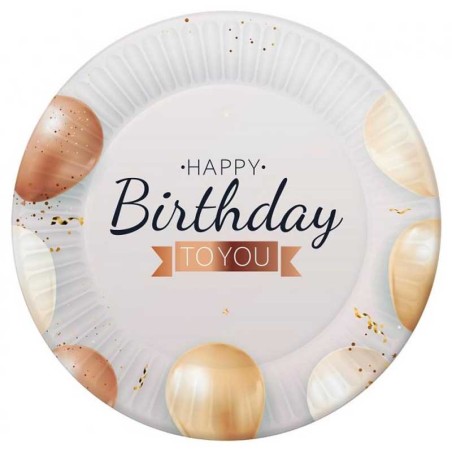 Piatto di Carta 18cm "Happy Birthday To You" 6pz Happy Birthday To You