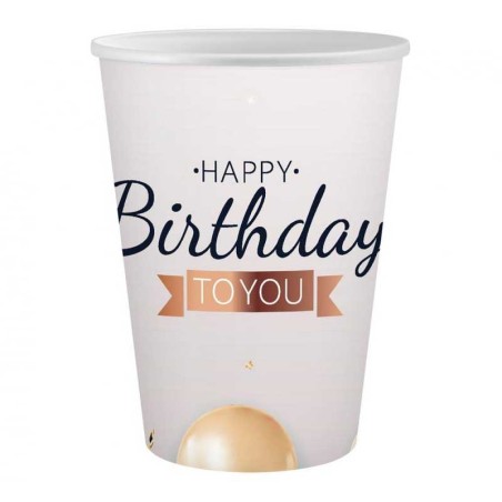 Bicchiere di Carta "Happy Birthday To You" 6pz Happy Birthday To You