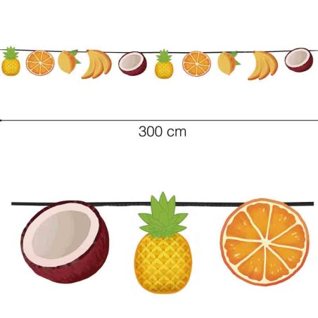 Festone sagomato Frutta "Fruit Party" 3mt Festa Tema Frutta