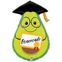 Palloncino in Foil 28" Super Shape Avocado Laureato "Bravocado" Laurea Grabo