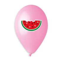 Palloncino in Lattice 13" Assortito con Anguria 5pz Gemar "Theme & Patterns"
