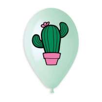 Palloncino in Lattice 13" Assortito con Cactus 5pz Gemar "Theme & Patterns"