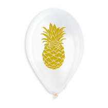 Palloncino in Lattice 13" Assortito con Ananas Oro 5pz Gemar "Theme & Patterns"