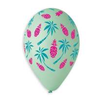 Palloncino in Lattice 13" Assortito con Ananas e Palme 5pz Gemar "Theme & Patterns"