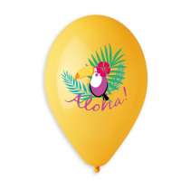 Palloncino in Lattice 13" Assortito con Stampa Tucano 5pz Gemar "Theme & Patterns"