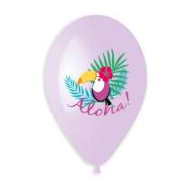 Palloncino in Lattice 13" Assortito con Stampa Tucano 5pz Gemar "Theme & Patterns"