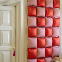 Palloncino in Foil 16" Quadrato Bicolore Rosa e Rosso Satinato 4pz Quadrati