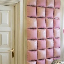 Palloncino in Foil 16" Quadrato Bicolore Rosa Lucido e Rosa Satinato 4pz Quadrati