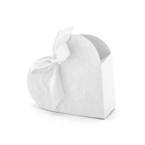 Scatola Porta Regalo sagomata Cuore Bianco 10pz Mini Boxes