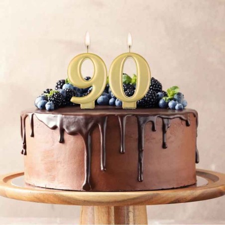 Festone Compleanno 90 Anni Oro Rosa 3.9m Con 11 Bandiere Olografiche