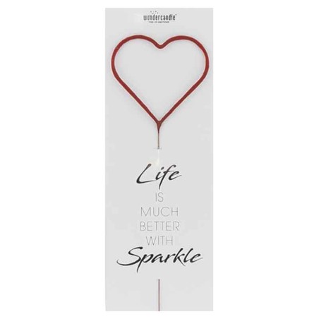 Scintilla Maxi Cuore Rosso "Red" 30cm Scintille Oro