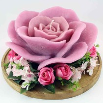 Candela Decorativa sagomata Rosa Accessori Tavola Amore