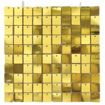 Pannello di Sfondo Quadrato con Paillettes Oro Metallizzato 30x30cm Pannello di Sfondo Oaktree