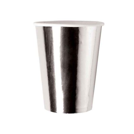Bicchiere di Carta 250ml Argento "Silver" 8pz Argento