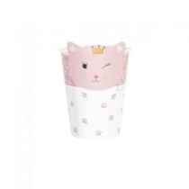 Bicchiere di Carta 250ml Gattina "Lady Kitty" 8pz Festa Tema Gatto "Cat"