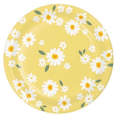 Piatto di Carta 23cm Margherita "Sweet Daisy" 8pz Margherita "Sun Daisy"