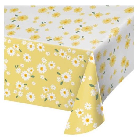 Tovaglia di Carta 137x244cm con Margherite "Sweet Daisy" Margherita "Sun Daisy"