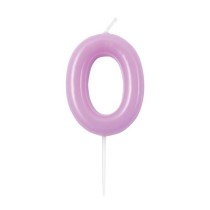 Candelina Laccata 10.5cm Glossy Malva N.0 Glossy Malva 10.5cm