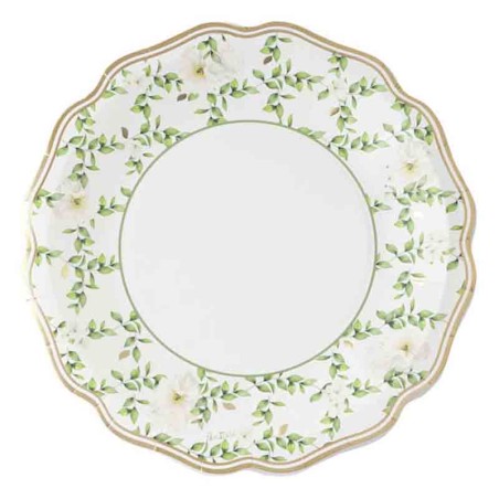 Piatto di Carta 27cm "Camelia" 8pz Camelia