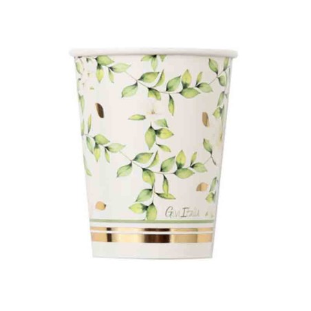 Bicchiere di Carta 250ml "Camelia" 8pz Camelia
