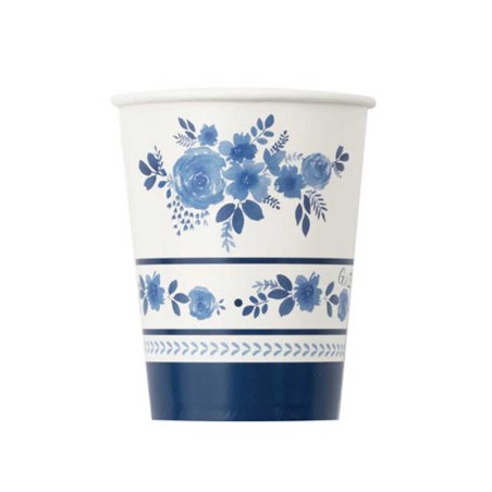 Bicchiere di Carta 250ml "Blue Royal" 8pz Blue Royal