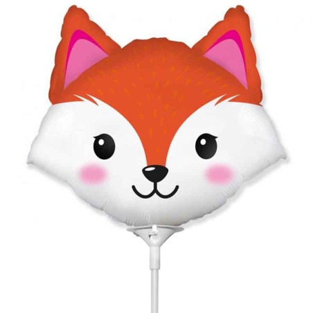 Palloncino in Foil 14" Mini Shape Volpe "Fox" Animali (Giungla e Bosco)