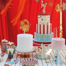 Picks sagomati Clown e Animali da Circo 6pz Circo "Circus Party"