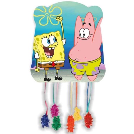 Pignatta in Cartoncino SpongeBob "Pinata" 28cm x 33cm Pignatte Personaggi