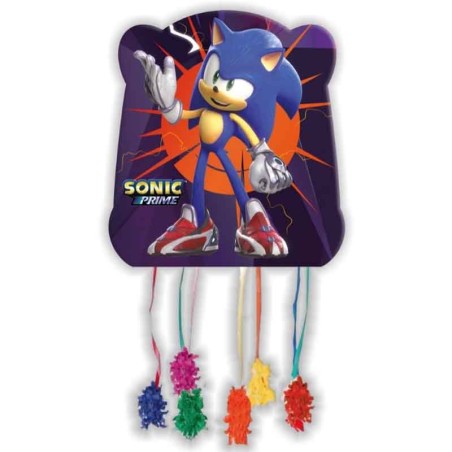 Pignatta in Cartoncino Sonic "Pinata" 28cm x 33cm Pignatte Personaggi