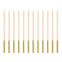 Candelina Stelo 14cm Cipria Pastello 12pz Candeline Stelo